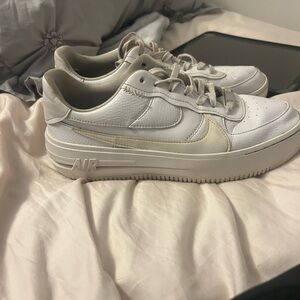 Nike Air White and Cream Sneakers